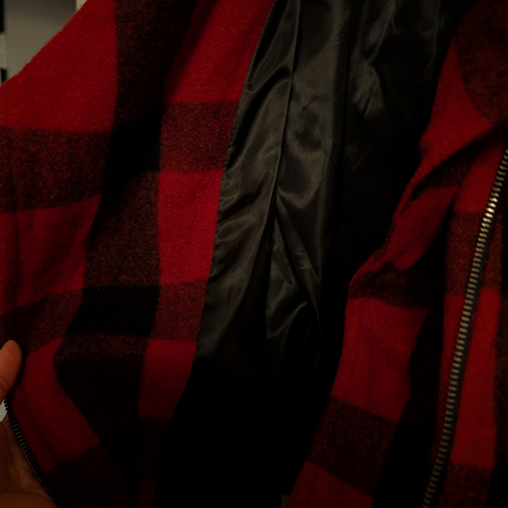 Alia Red and Black Plaid Women's Jacket - Picture 4 of 5